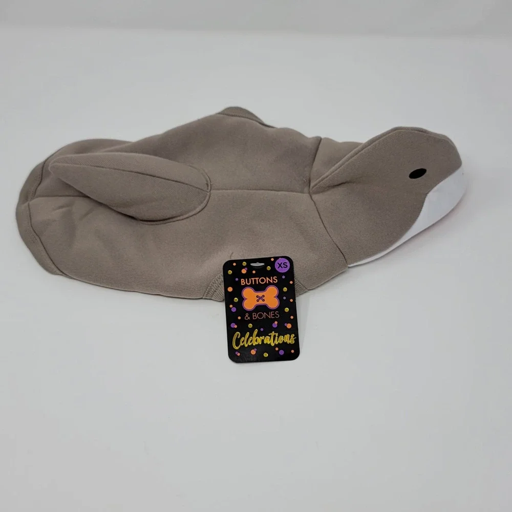 Buttons & Bones Celebrations Shark Pet Costume Dog XS Gray Fleece Halloween